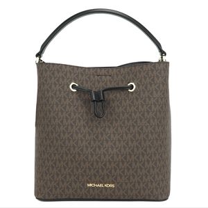 Michael Kors Suri Logo LG Backpack Brown